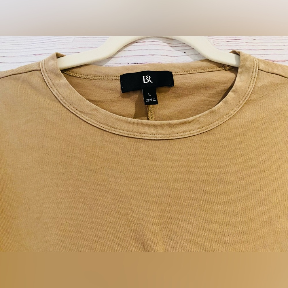 BANANA REPUBLIC MENS SOFT WASH TEE / WHISKEY - Picture 5 of 16